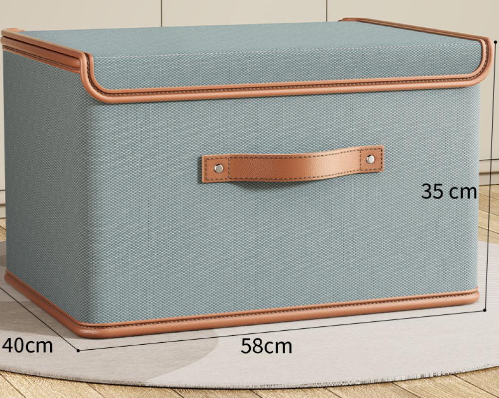 Gray one-piece lid storage box oversized 58*40*35cm