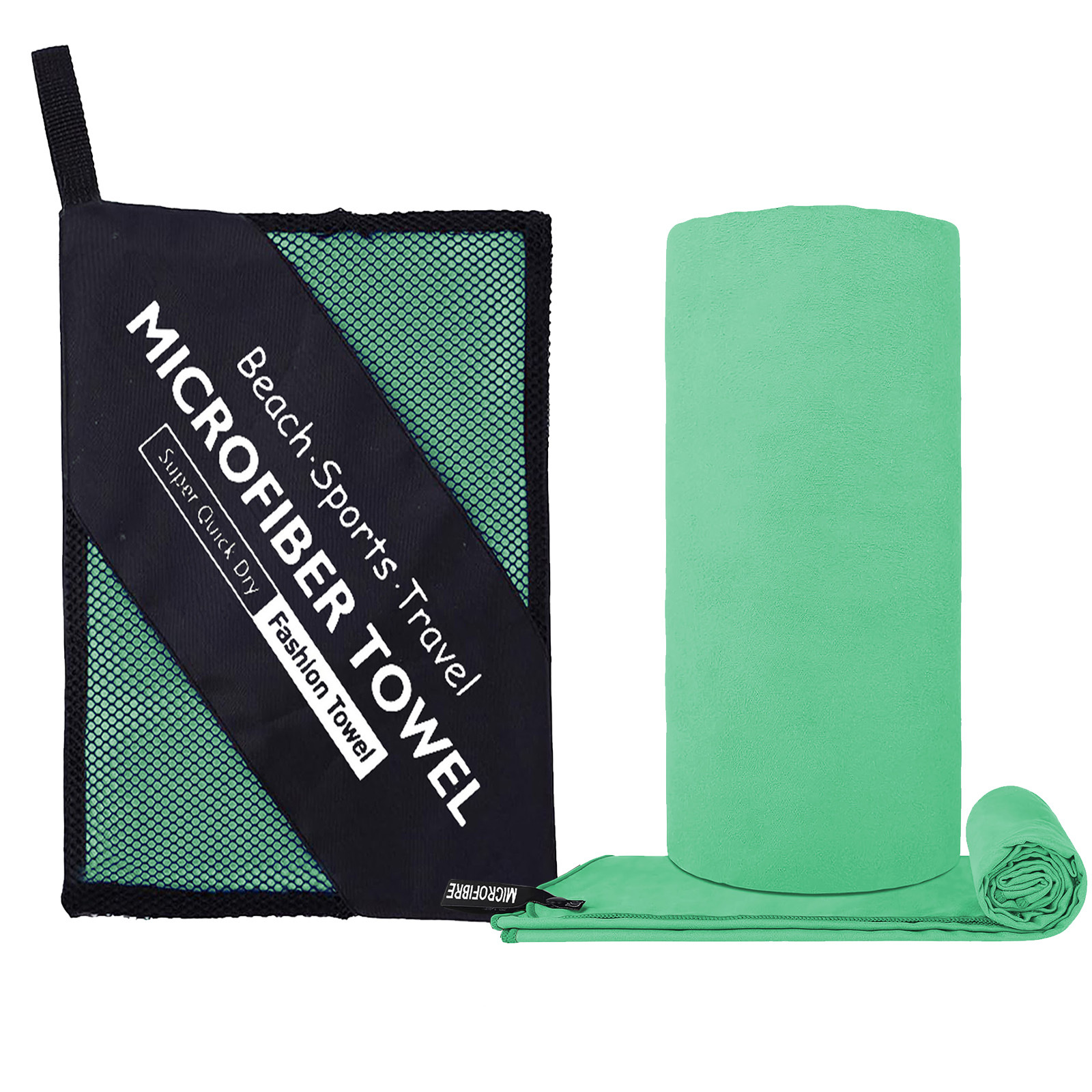 Peppermint green ( zippered bag )