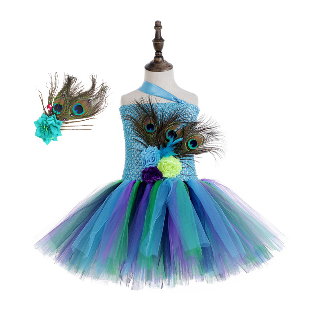 Peacock dress   headdress