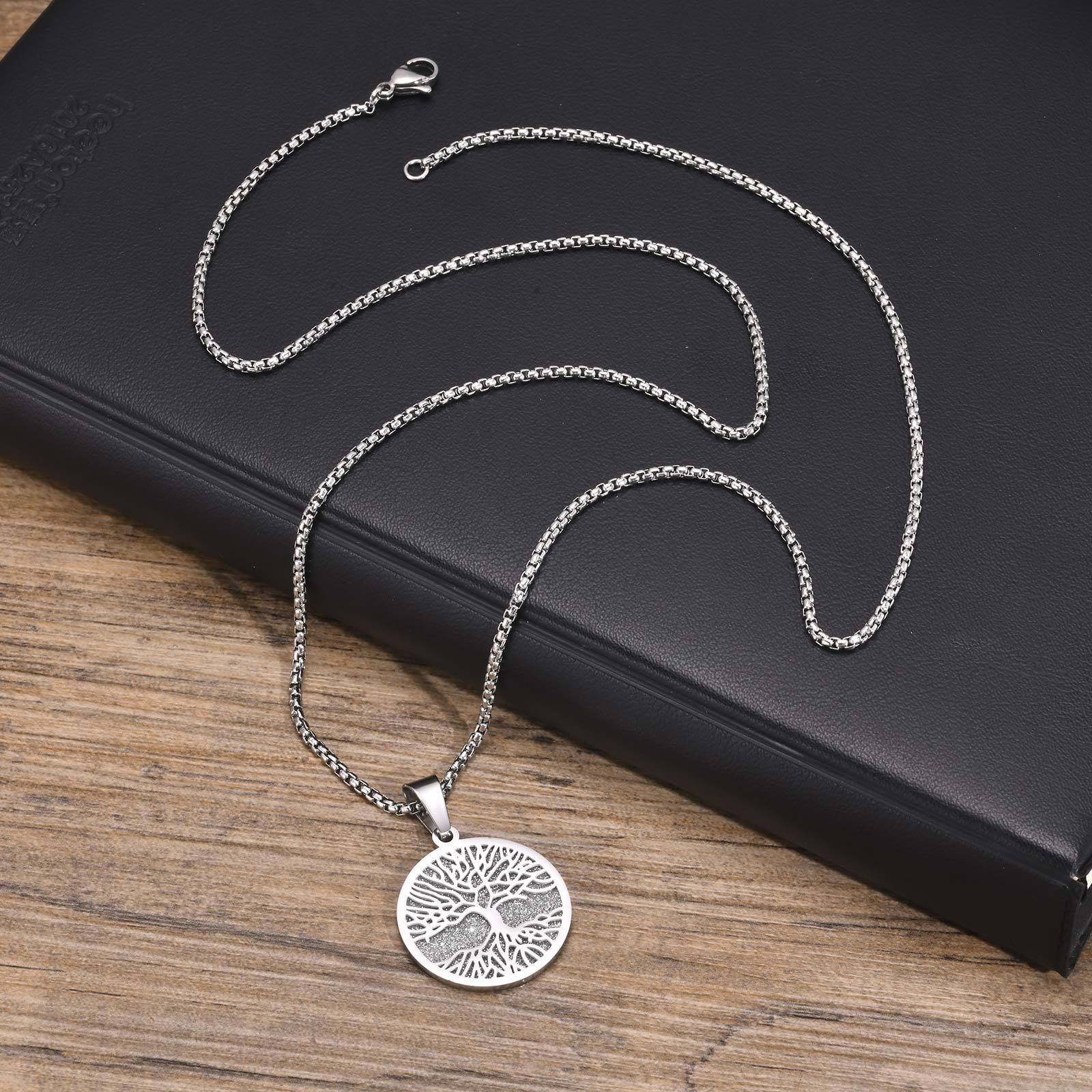 Steel pendant + chain