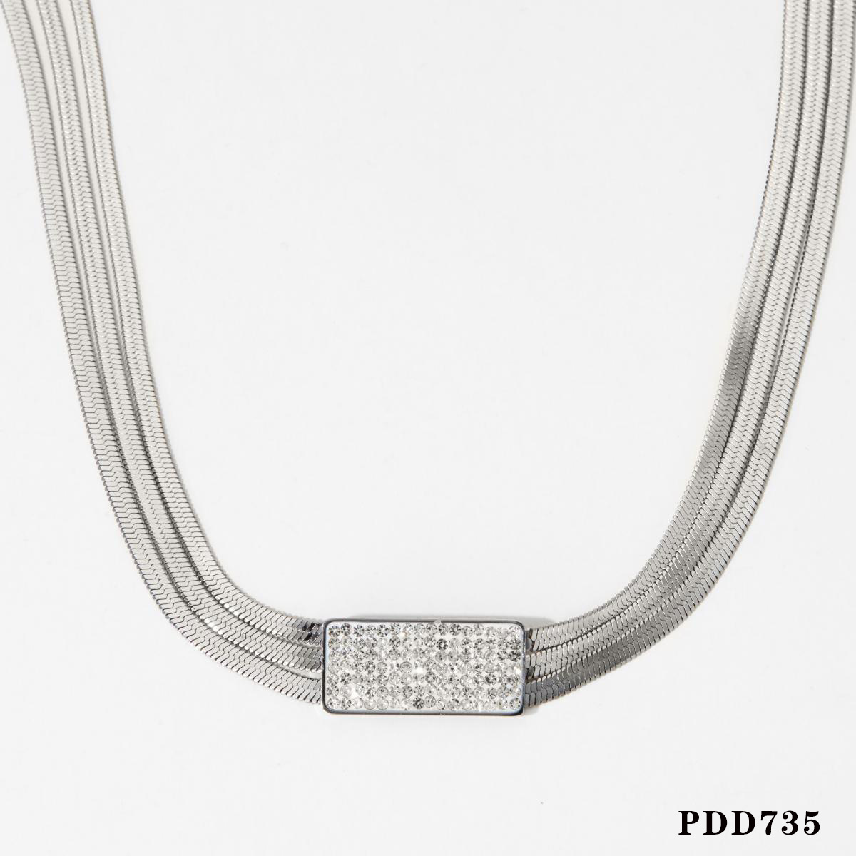 2:Silver necklace