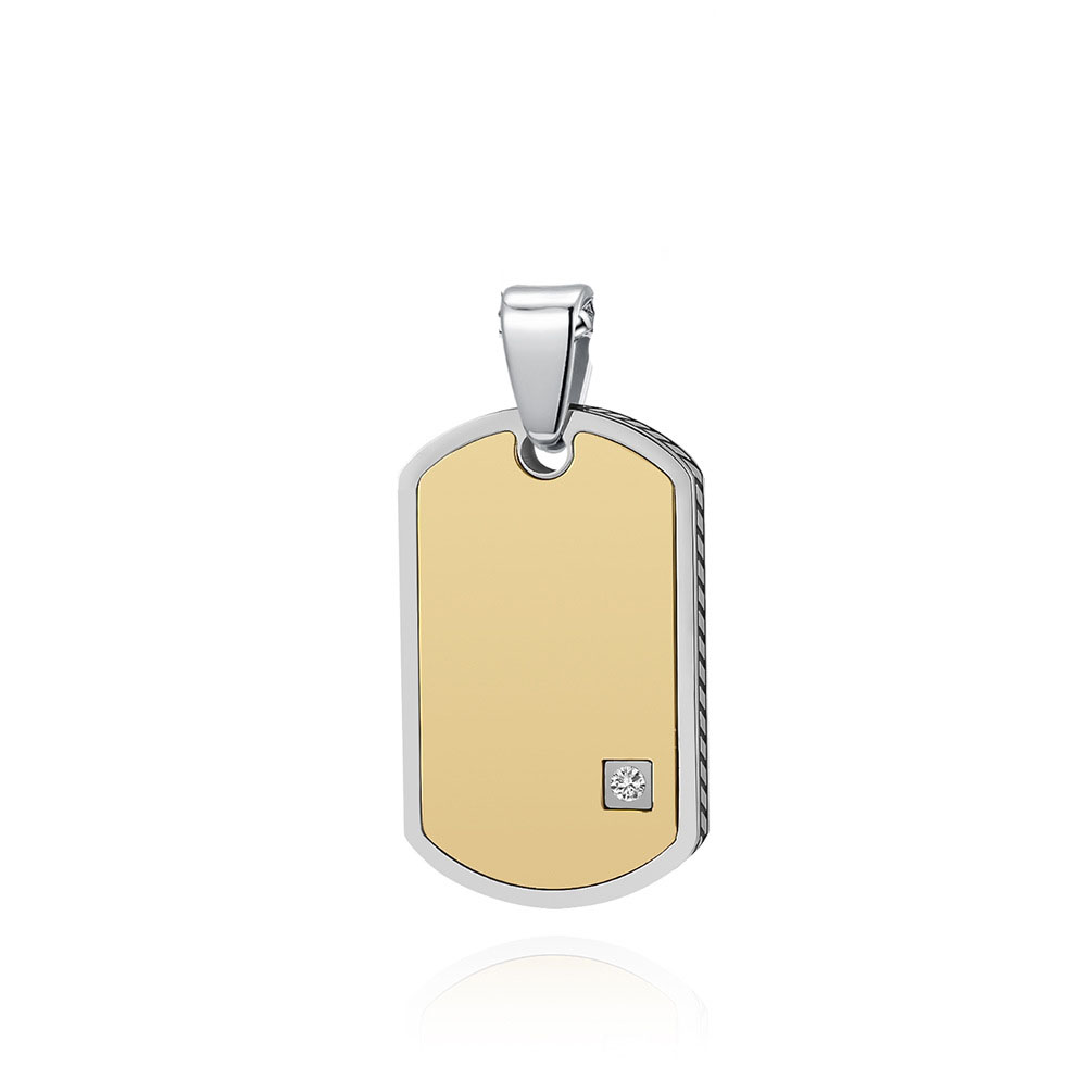 Single gold pendant