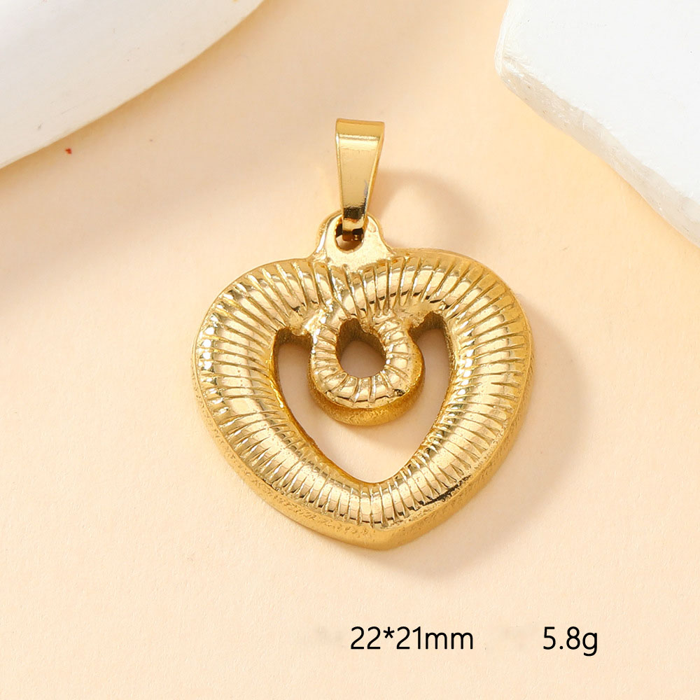 Striped love pendant