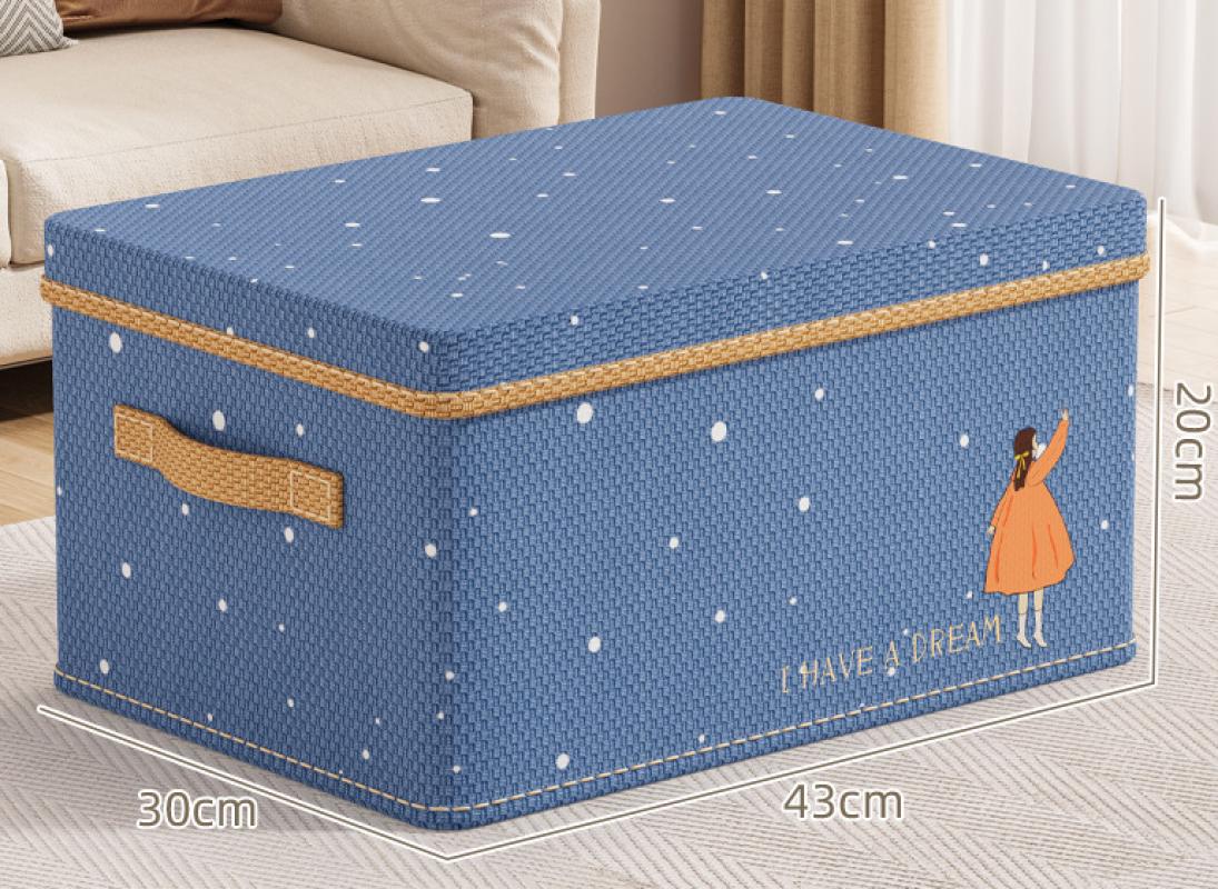 (non-woven) Large blue starry sky storage box