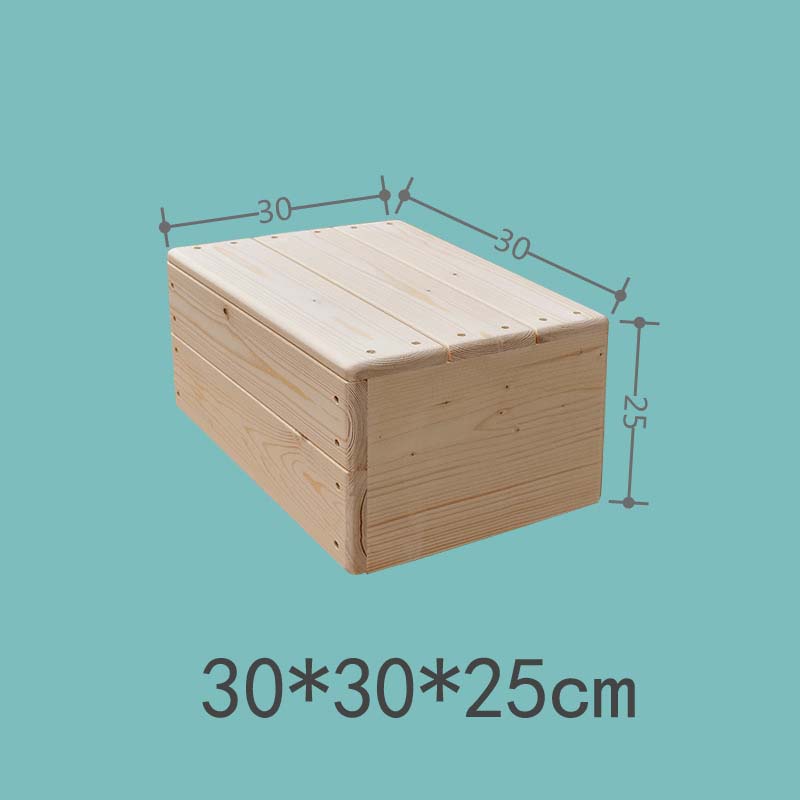 Log unpainted 30*30*25cm side with baffles