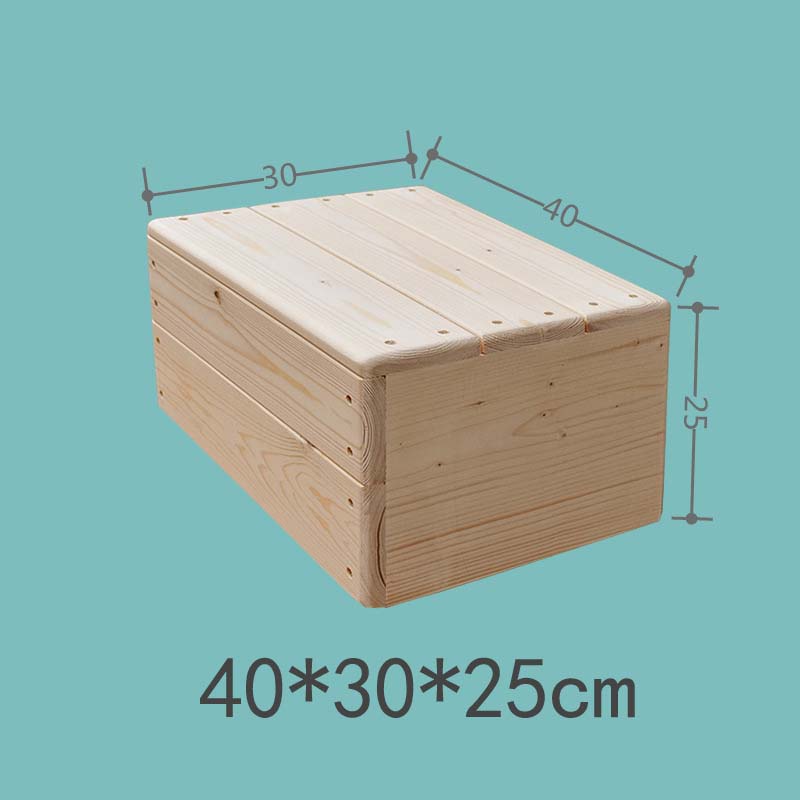 Log without paint 40*30*25cm side with baffles