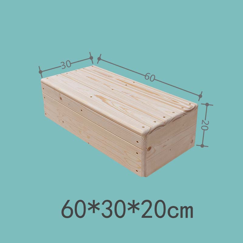 Log unpainted 60*30*20cm side with baffles