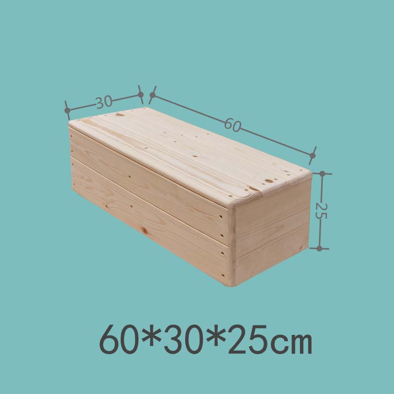 Log unpainted 60*30*25cm side with baffles