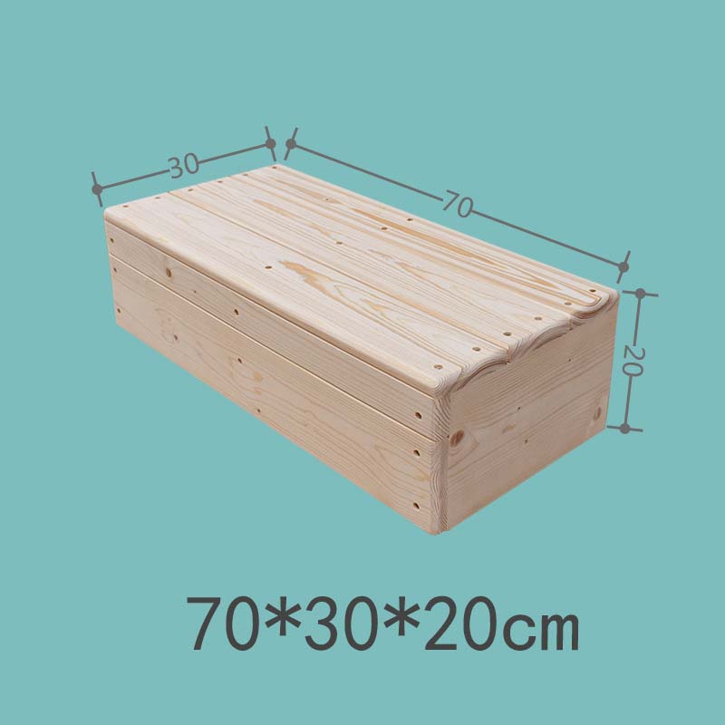 Log unpainted 70*30*20cm side with baffles