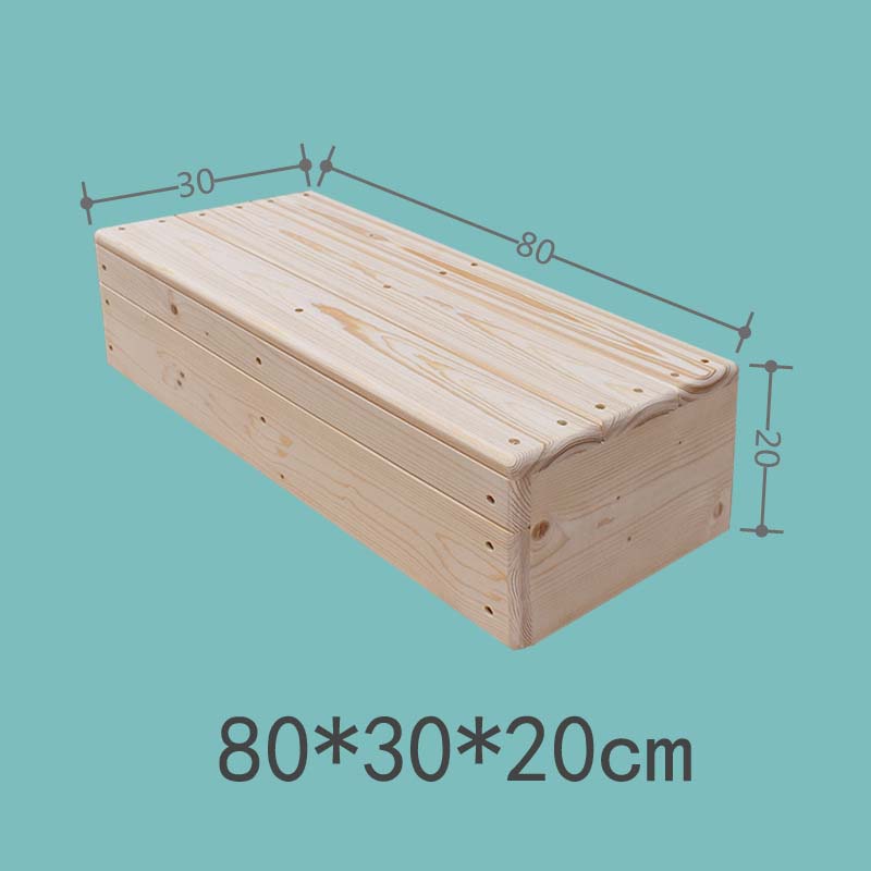 Log unpainted 80*30*20cm side with baffles