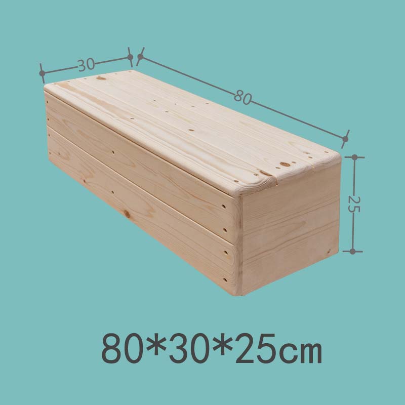 Log unpainted 80*30*25cm side with baffles