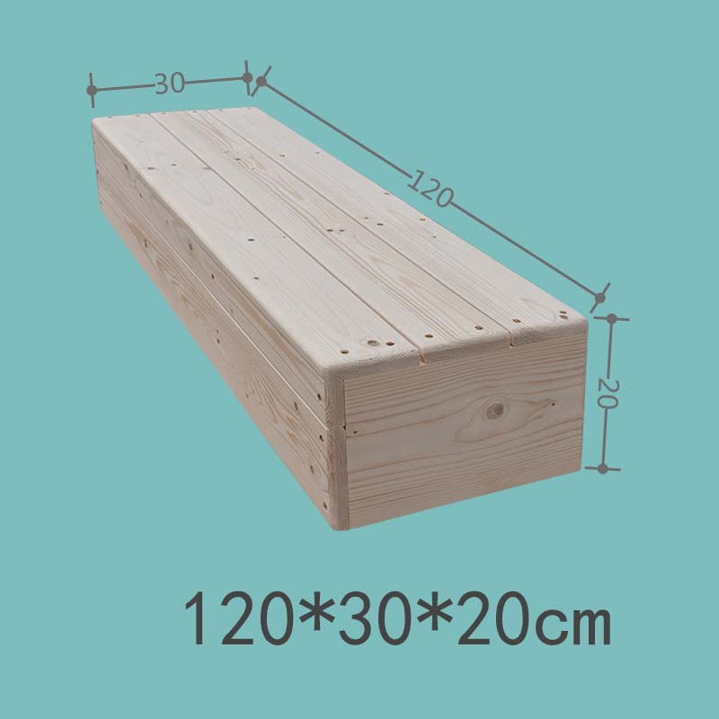 Log unpainted 120*30*20cm side with baffles