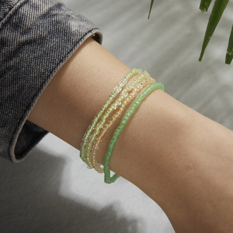 Bracelet - yellow-green 18cm