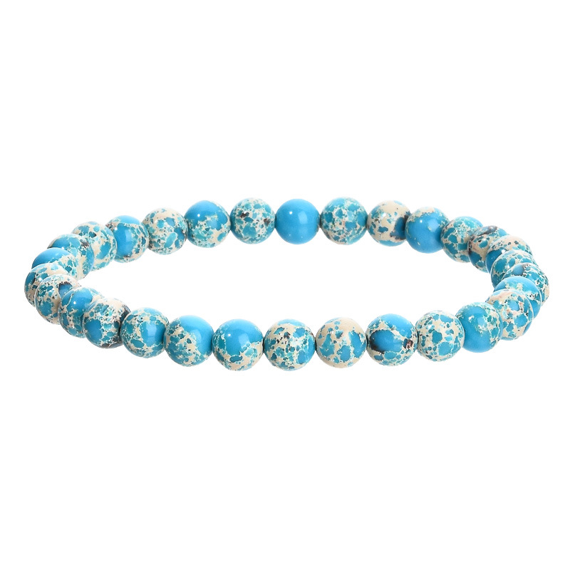 blue impression jasper 6MM