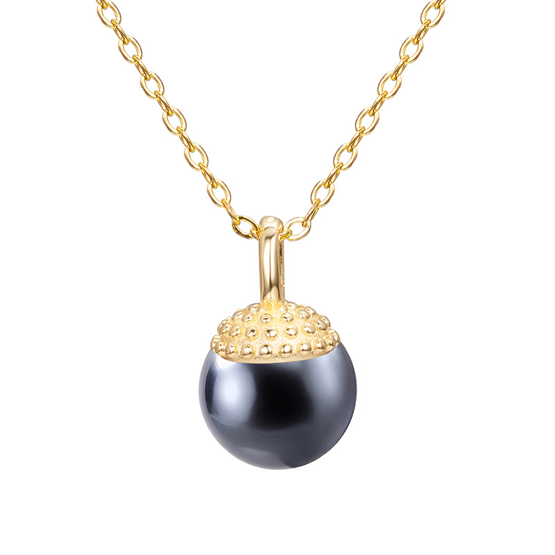 Universal button Pendant (including chain) - Yello