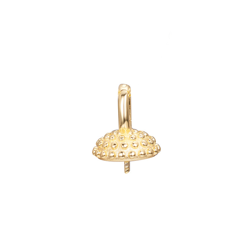 Universal button Pendant - Yellow gold - Air suppo