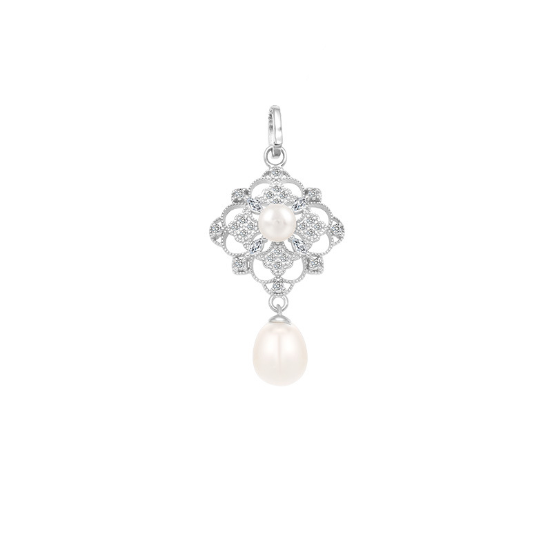 Pendant - White Gold - Pearl -41MM