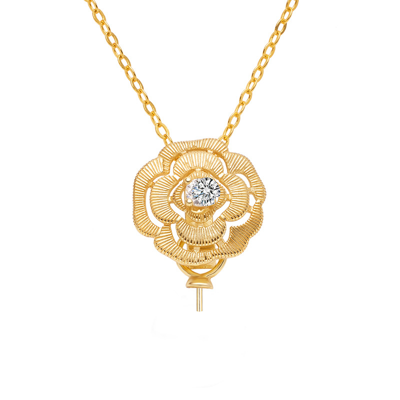 Pendant (including chain) - Yellow gold - Air supp