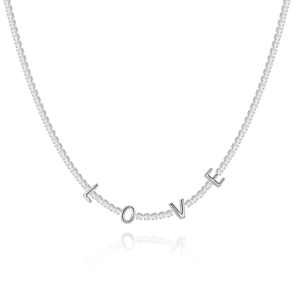 3:Silver necklace