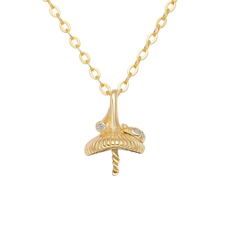 6:Pendant (including chain) - Yellow gold - Air support -40x5cm