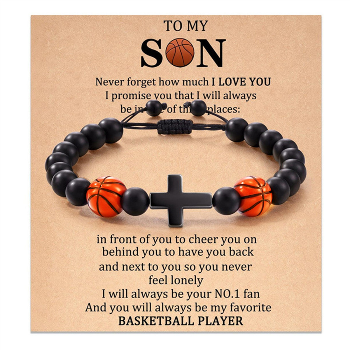 6:Basketball  TO MY SON and card