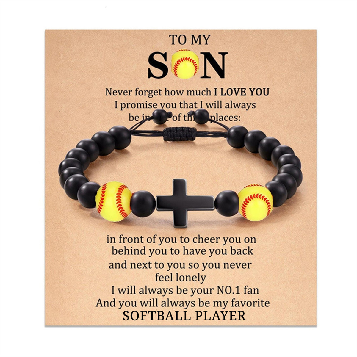 9:Softball  TO MY SON and card