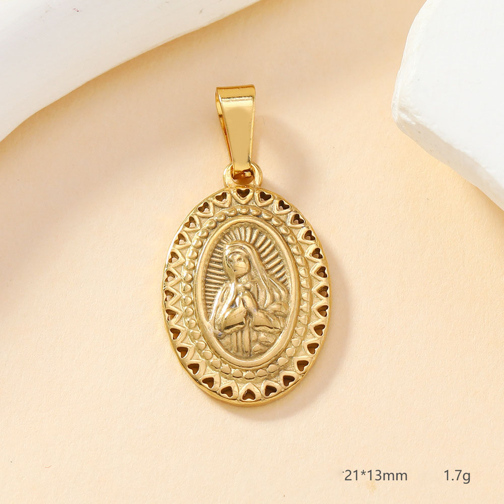 Elliptical girl pendant