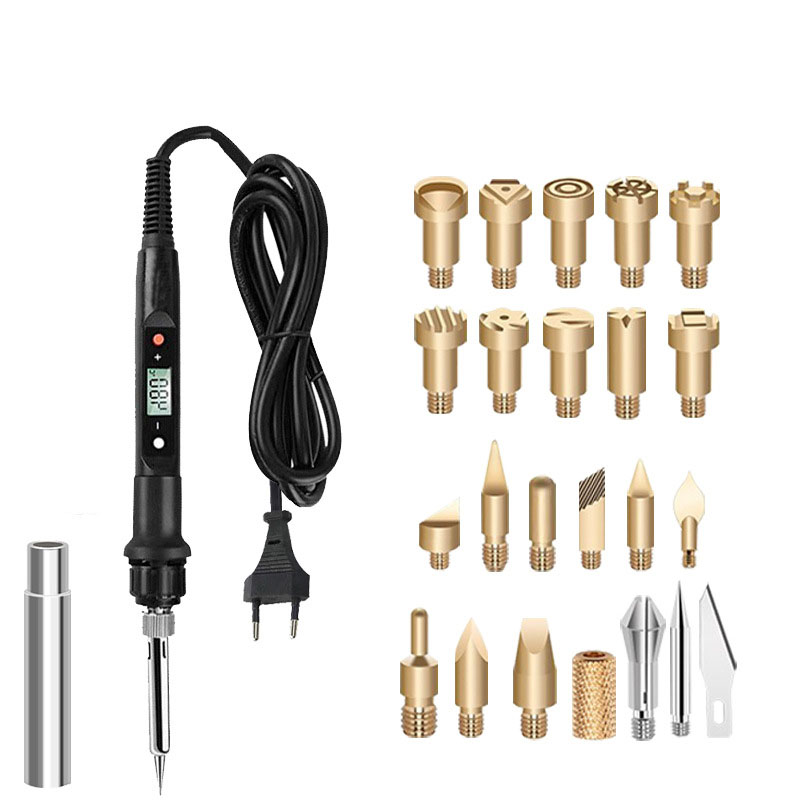 Adapter   European standard digital display electric soldering iron  23 sets