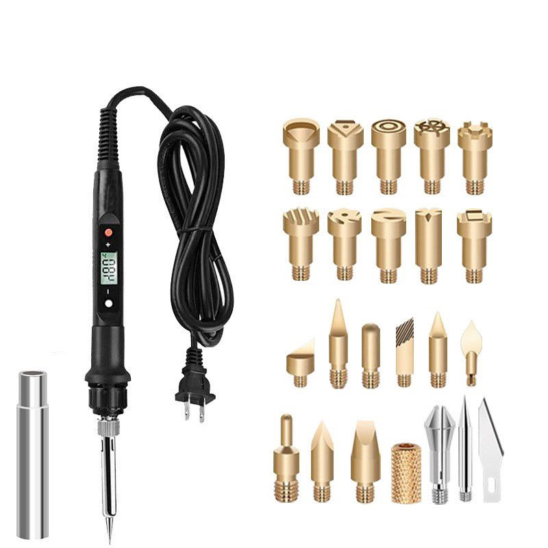 Adapter   US gauge digital display electric soldering iron  23 sets