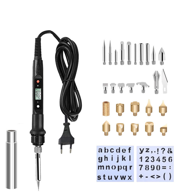 Adapter   European standard digital display electric soldering iron  28 sets