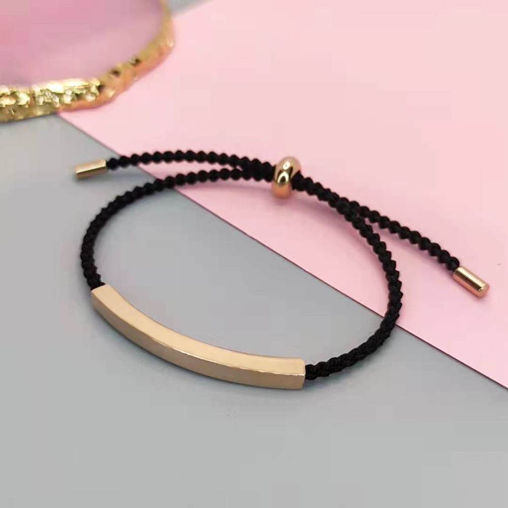 Rose gold + black