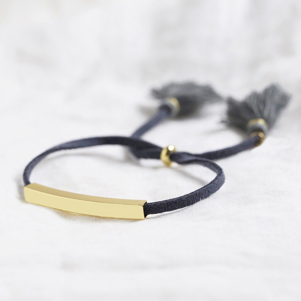 Black rope + gold