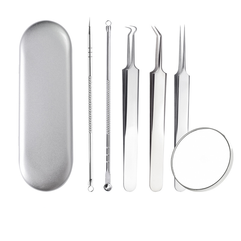 Acne 5-piece set - mirror - iron box set