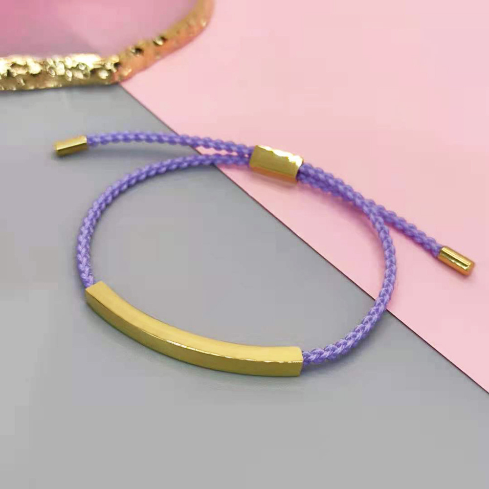 Gold + purple rope