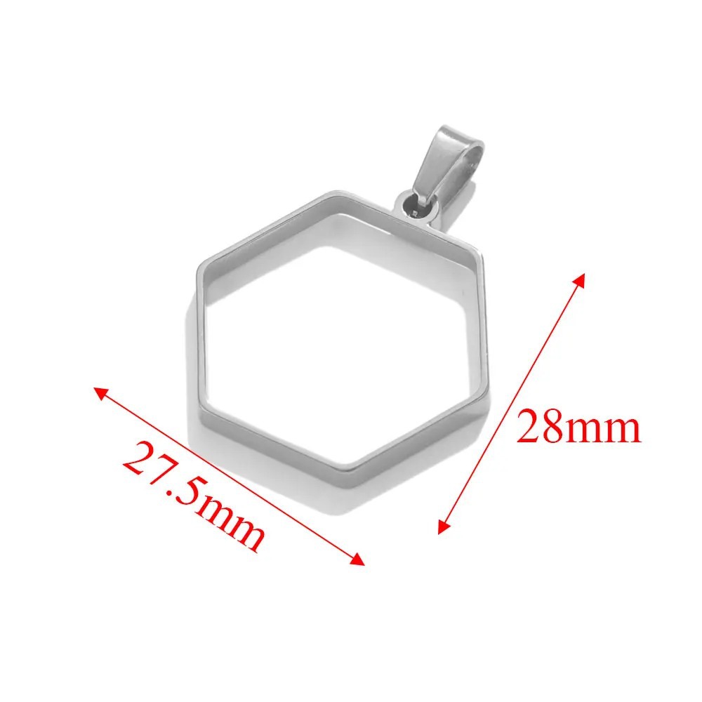 11:Steel color hexagons