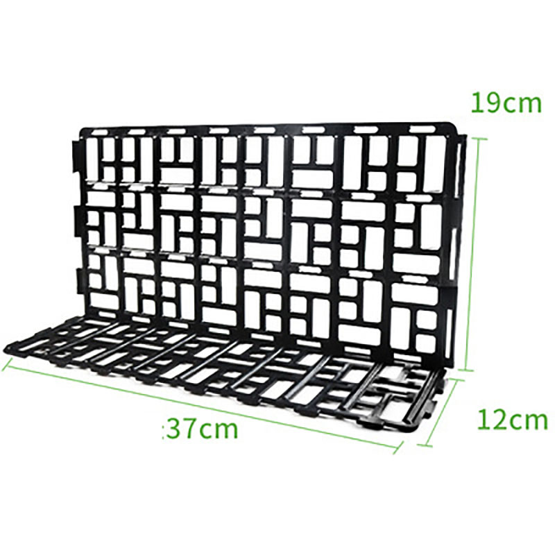 Square hole guardrail - Black 37*12*19CM