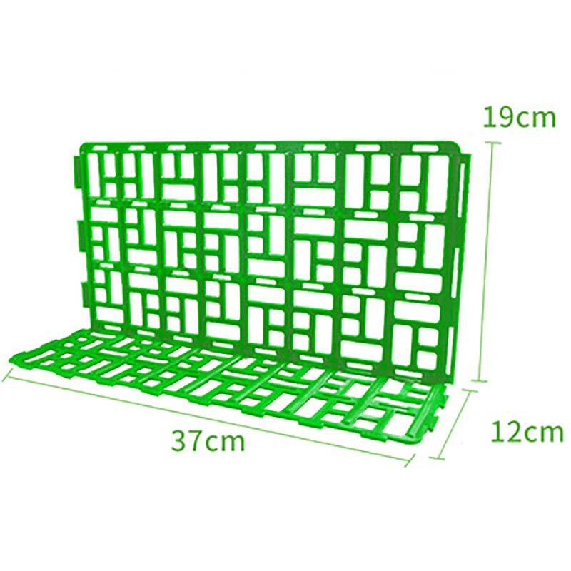 Square hole fence - green 37*12*19CM