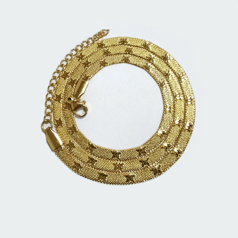 Stars gold 45cm tail chain 5cm