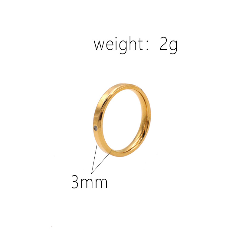 gold 3mm US Size #6