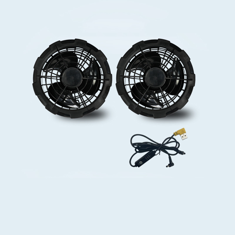 2 black fan with usb cable 5V