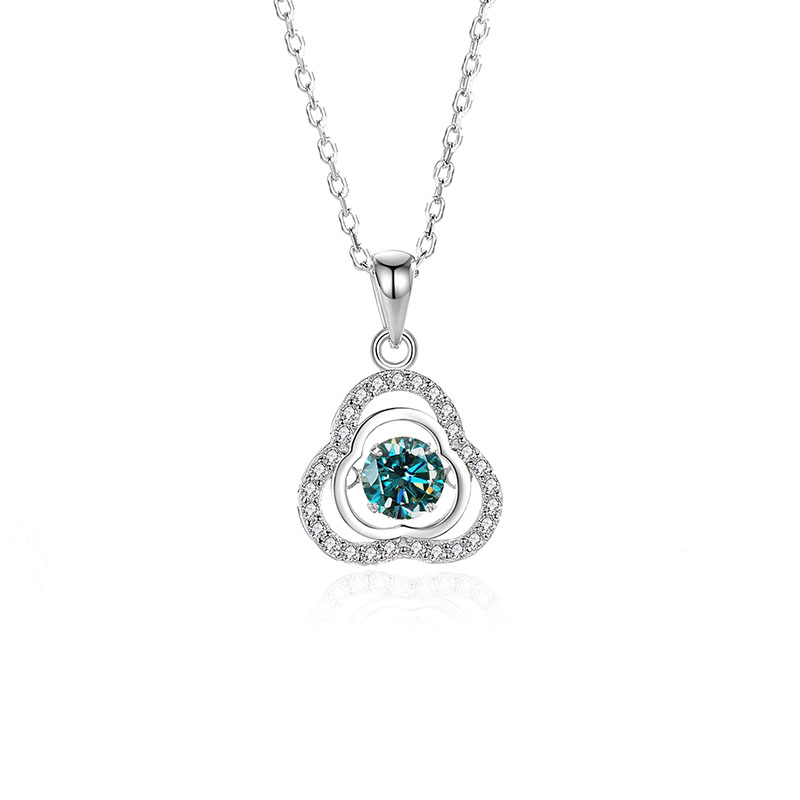 7:Mosan green diamond white gold