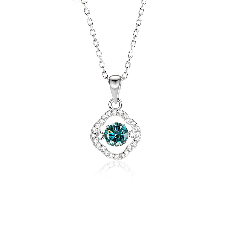 7:Mosan green diamond white gold