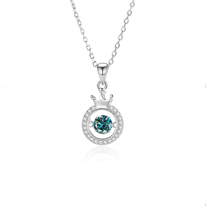 7:Mosan green diamond white gold