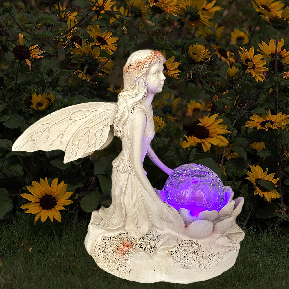 Sitting flower fairy (colorful light)