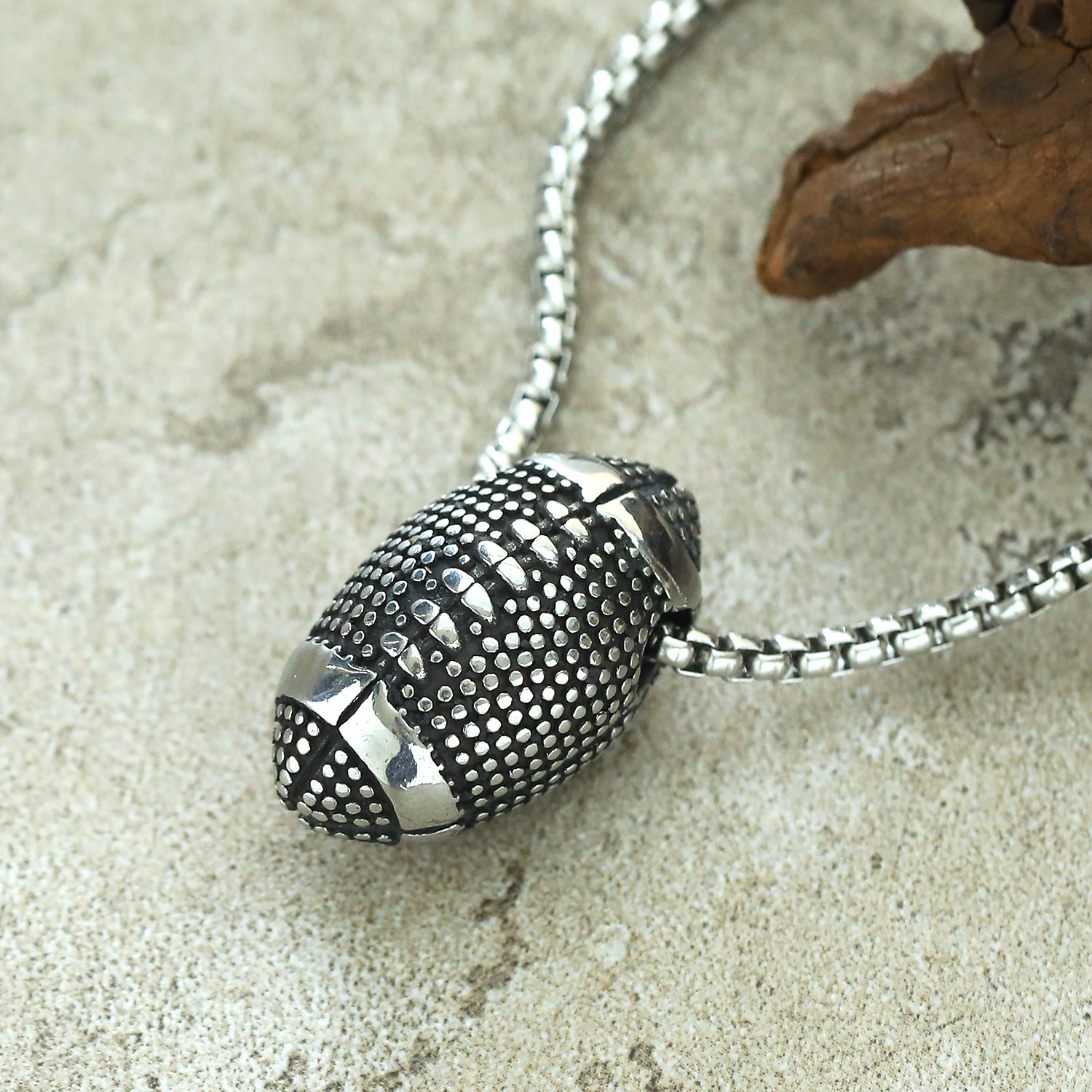 Steel color necklace