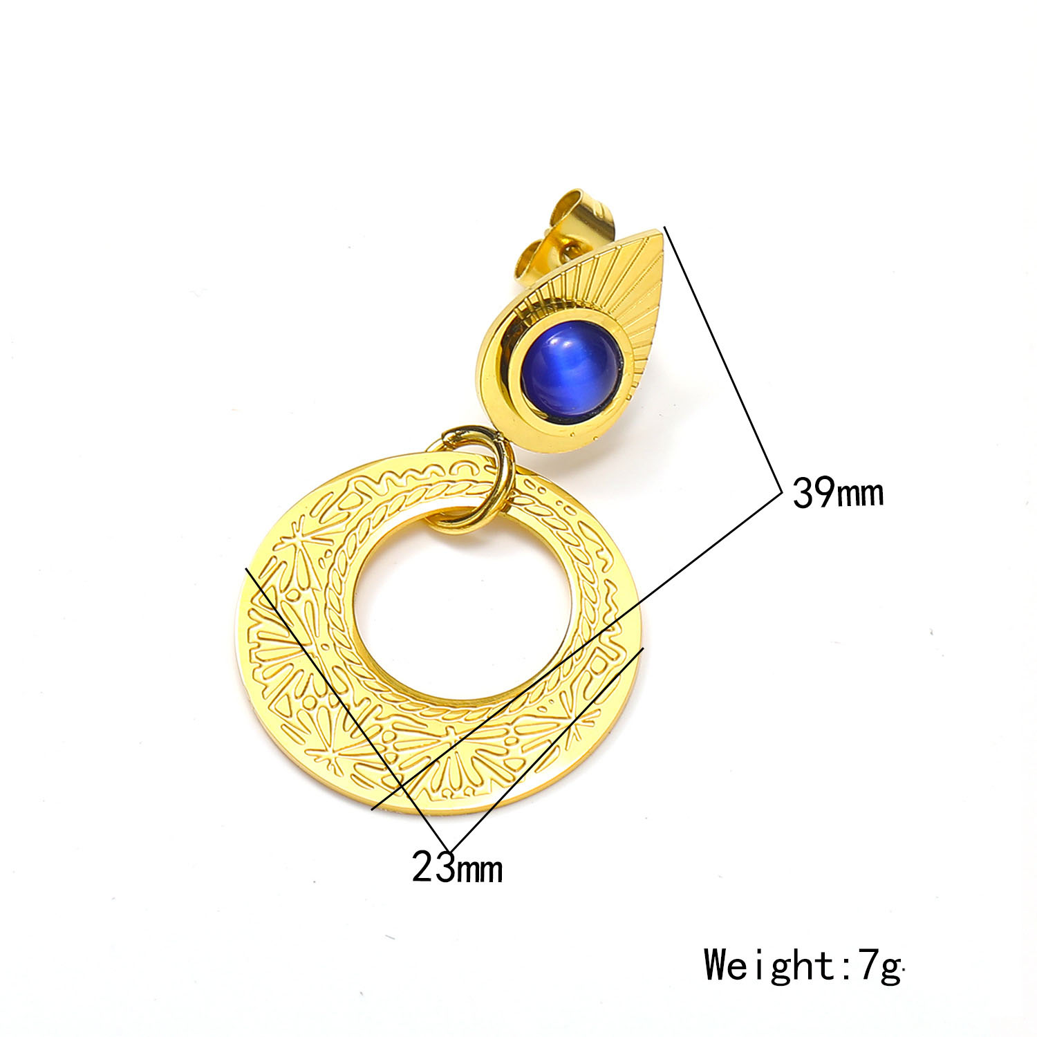 1:Golden Blue cat eye