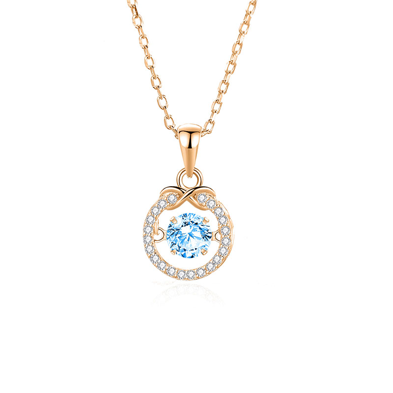 4:Zircon blue diamond rose gold