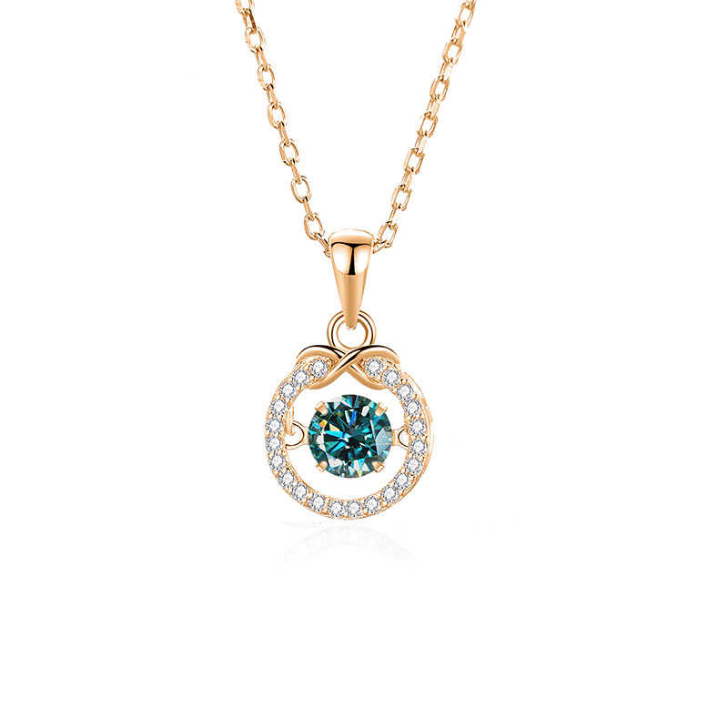 8:Mosan green diamond rose gold