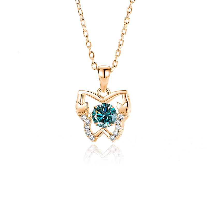 8:Mosan green diamond rose gold