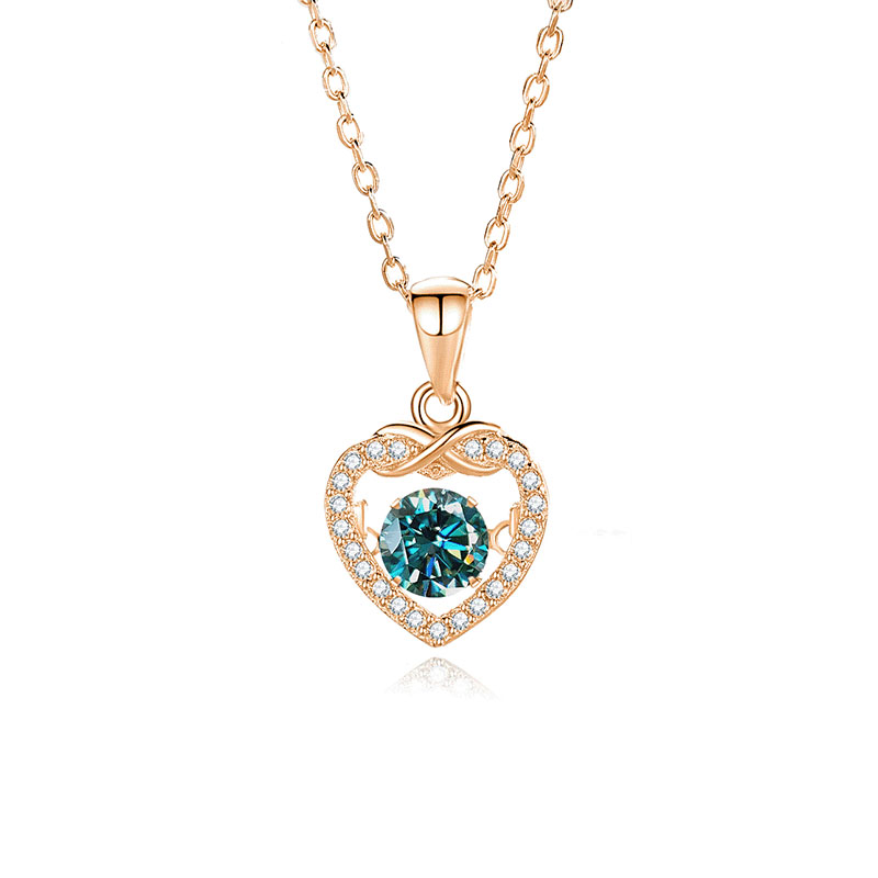 8:Mosan green diamond rose gold